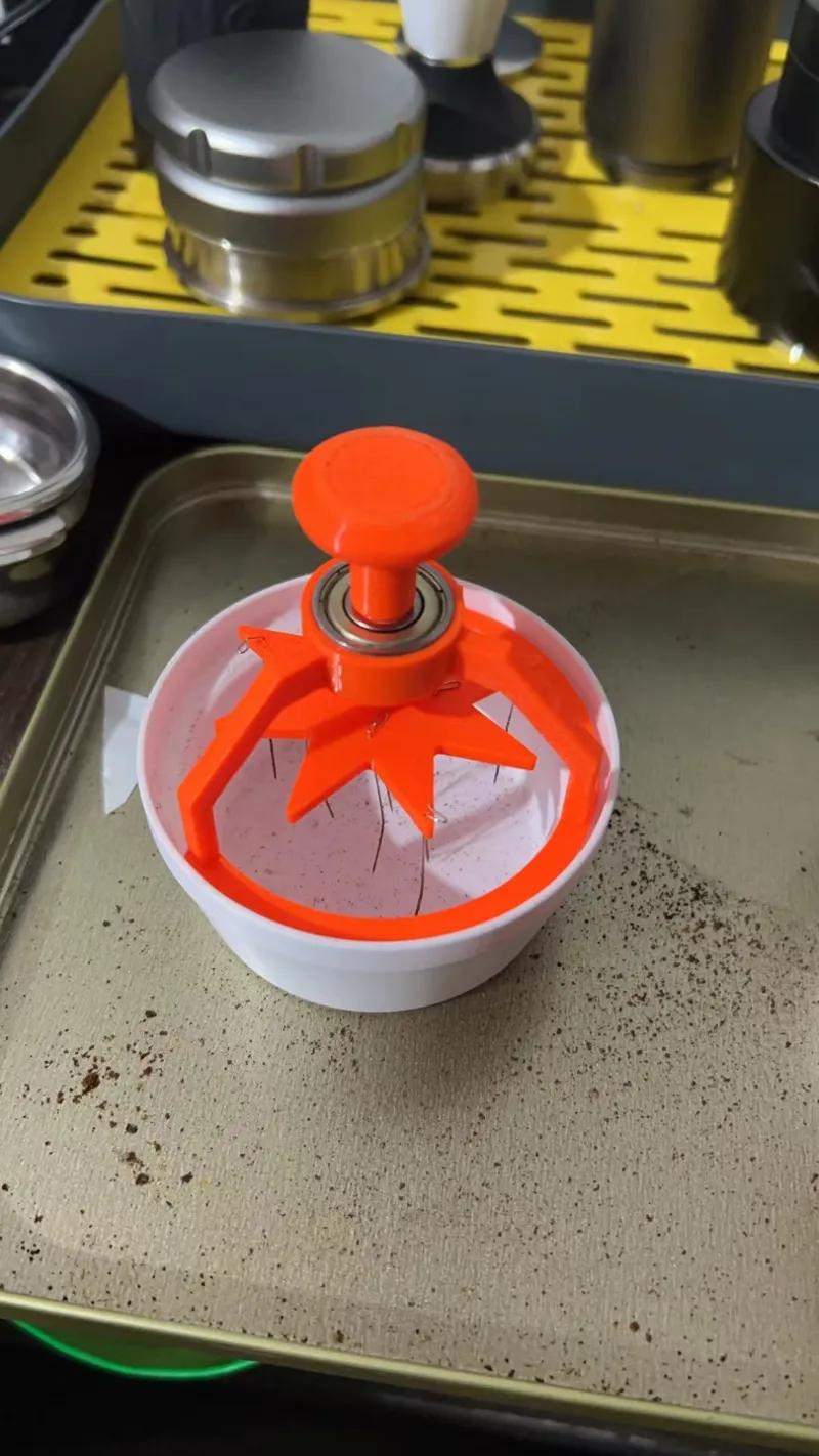 咖啡针式布粉器 Coffee Needle-type Cloth Powder Applicator