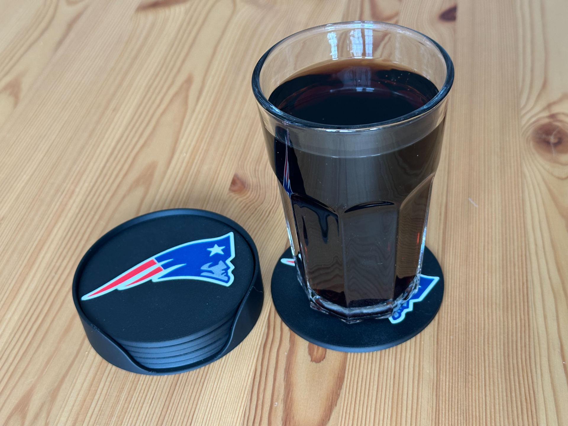 New England Patriots Coasters with Box, Superbowl