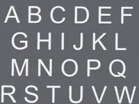 Lettres imprimables police Arial (A-Z) — photo 1