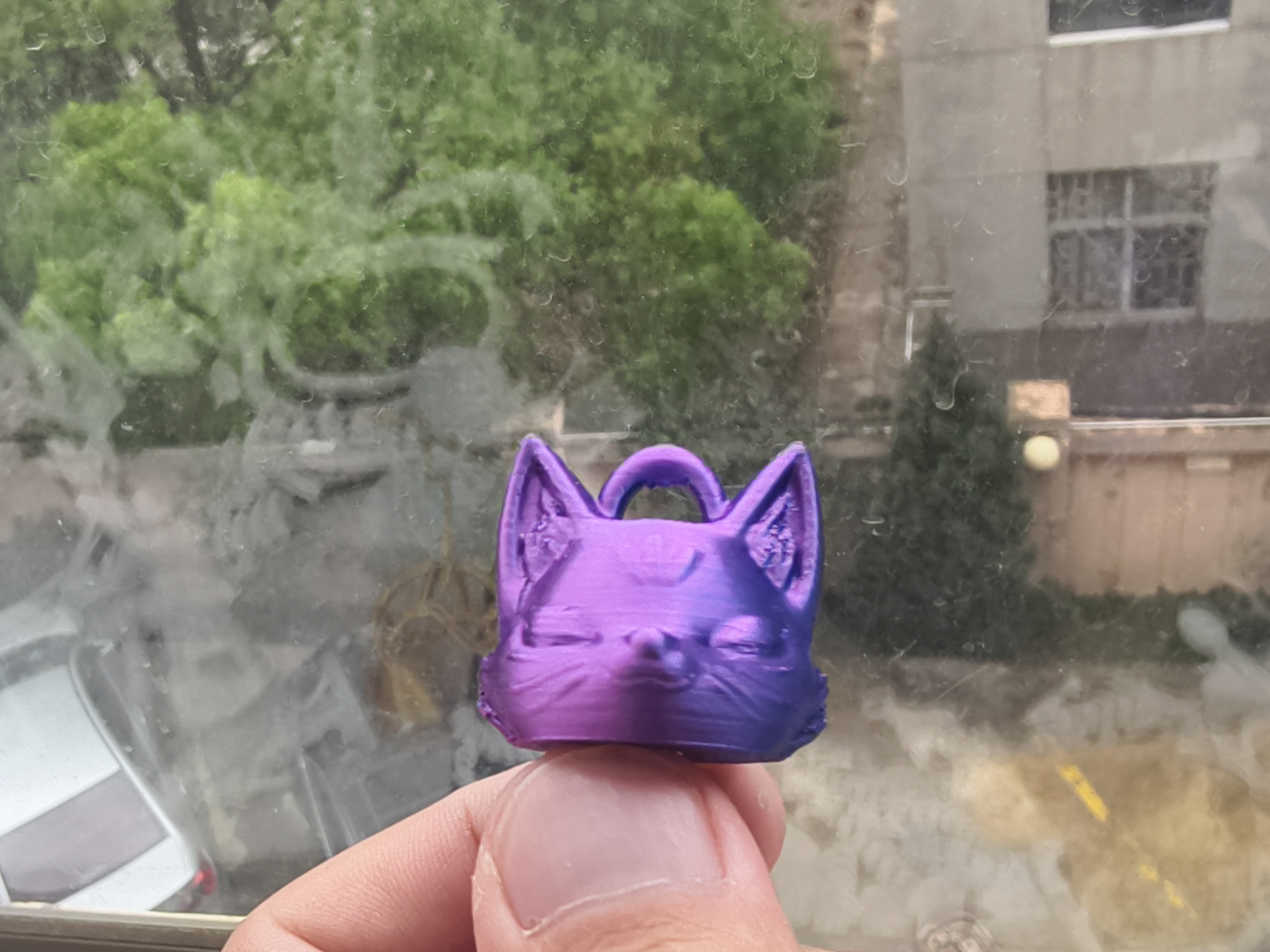 Miniatura 1 do modelo 3D 小狐狸挂饰，玩具，可动，尾巴绒毛的
