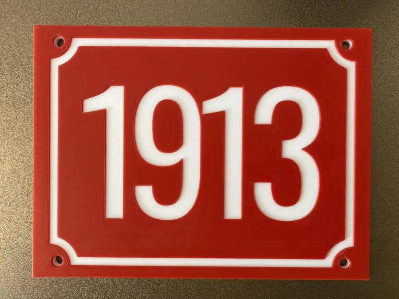 House number (Customizable Engraved Plate)