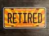RETIRED License Plate