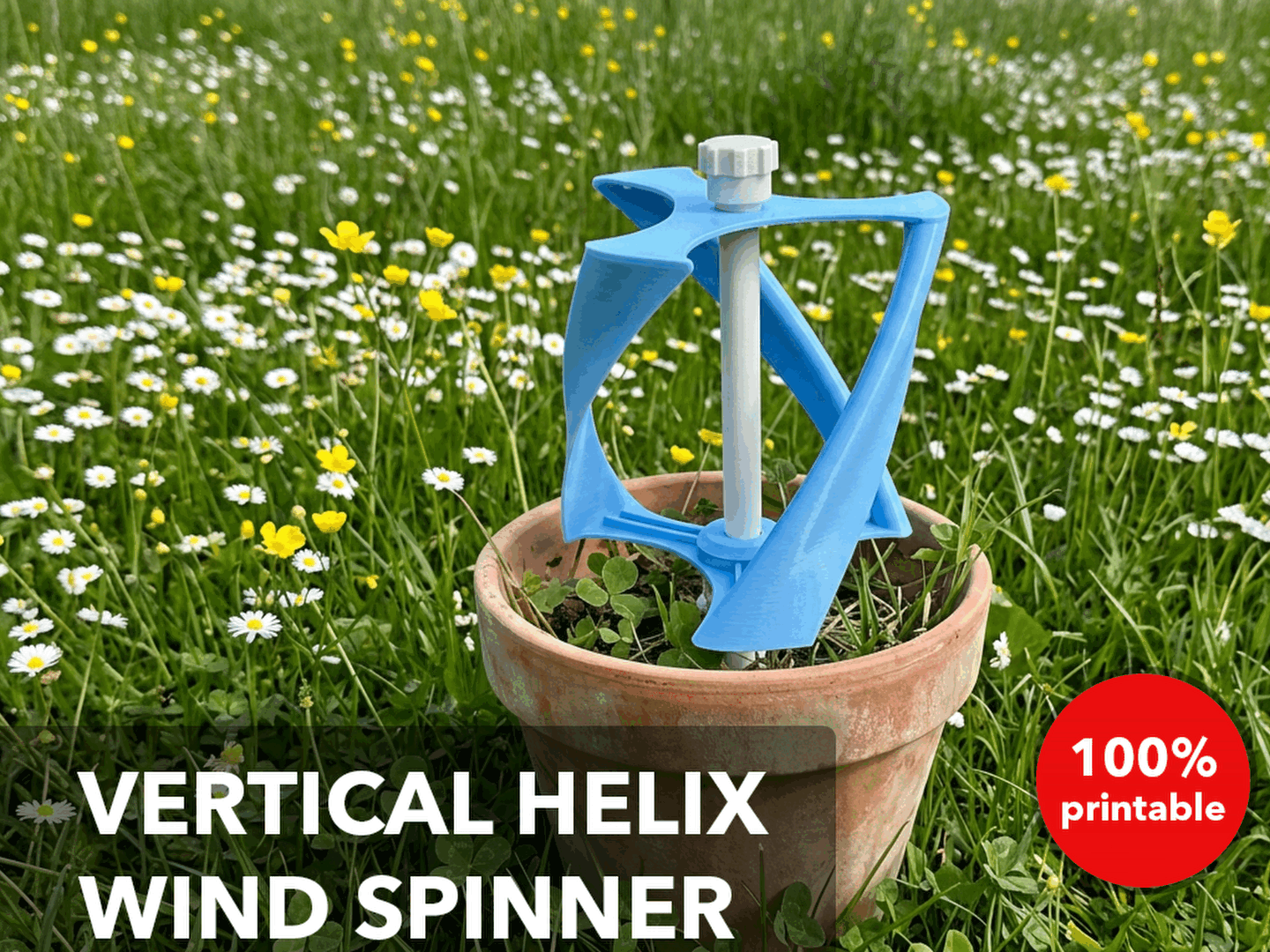 Vertical Wind Spinner - Darrieus Helix