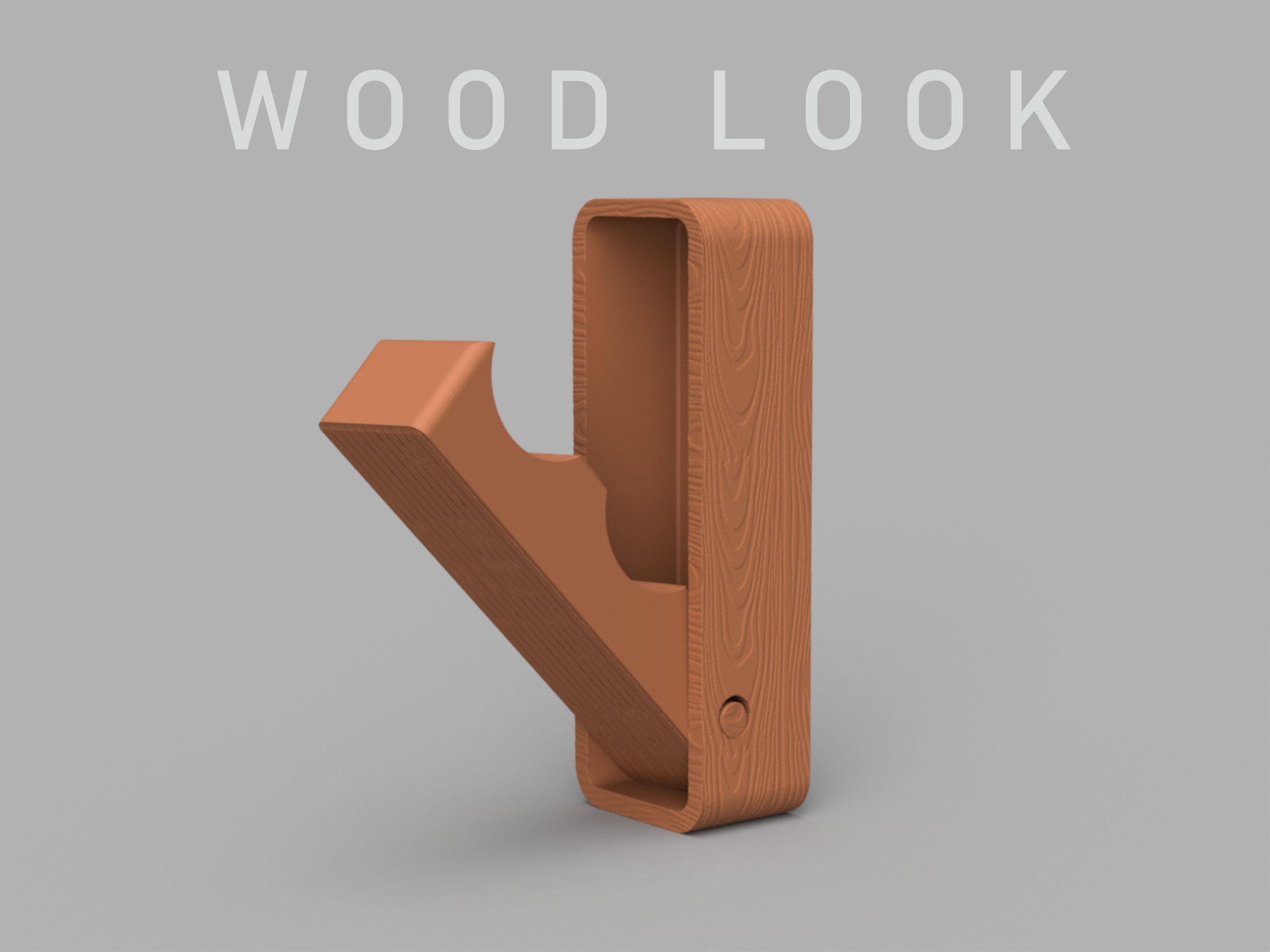 Wand Hacken in Holz Optik