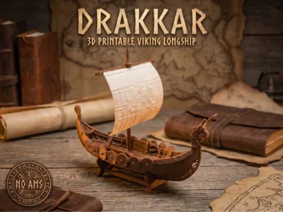 VIKING DRAKKAR SHIP (NO AMS)