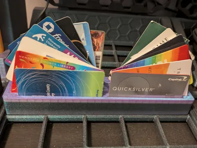 Credit card / ID card Gridfinity butterfly holder