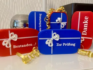 Geschenkbox für Gutscheinkarten personalisierbar