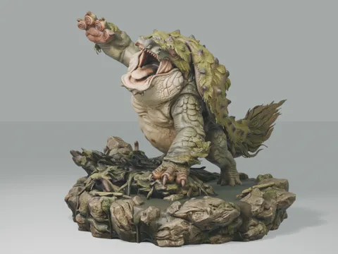 Escenografía en miniatura: Tetranadon - Monster Hunter Diorama #045 — referencia de MakerWorld