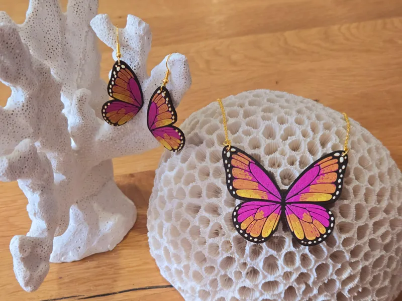 3 Ensemble Bijoux “Wing Butterfly” 