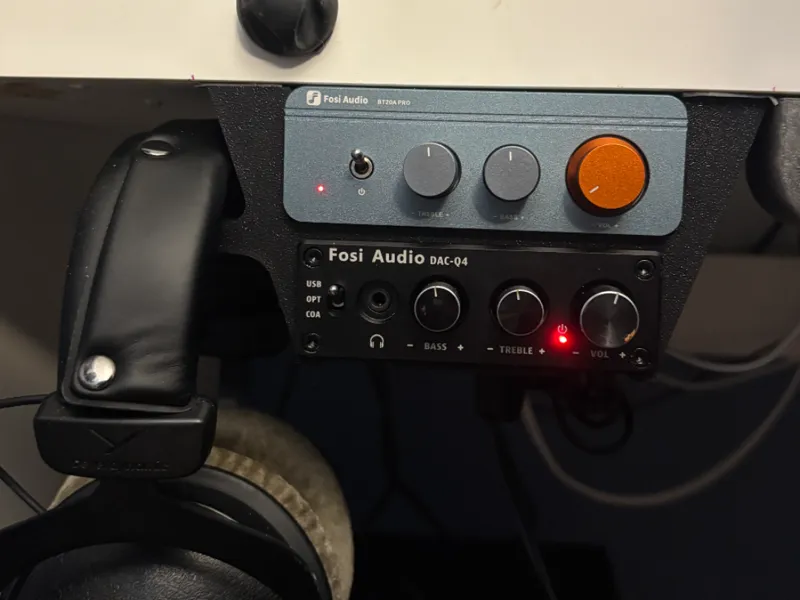 Fosi Audio BT20A Pro & DAC-Q4 Under Desk Mount