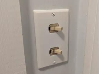 Vertical Double Switch Plate Cover