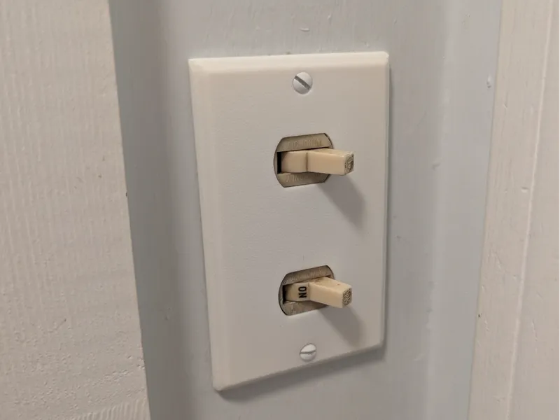 Vertical Double Switch Plate Cover