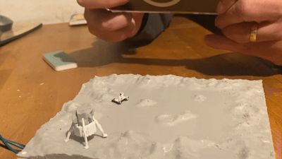 Apollo Lunar Rover and Lander Skin for Microcar