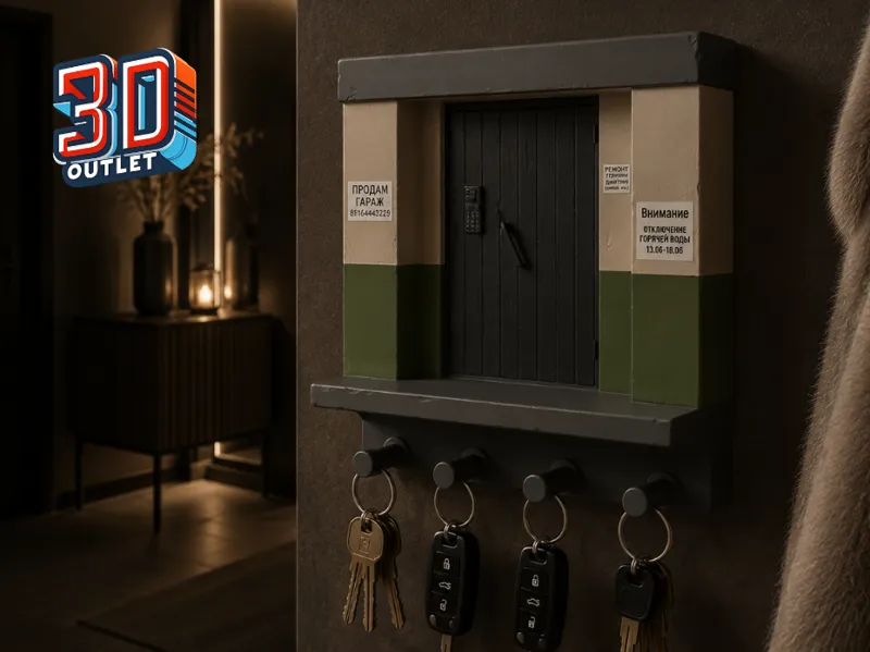Russian Entrance Key Holder by 3d-outlet