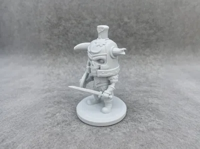 Zelda Twilight Princess Chibi Skeleton Swordsman Multi-part Version