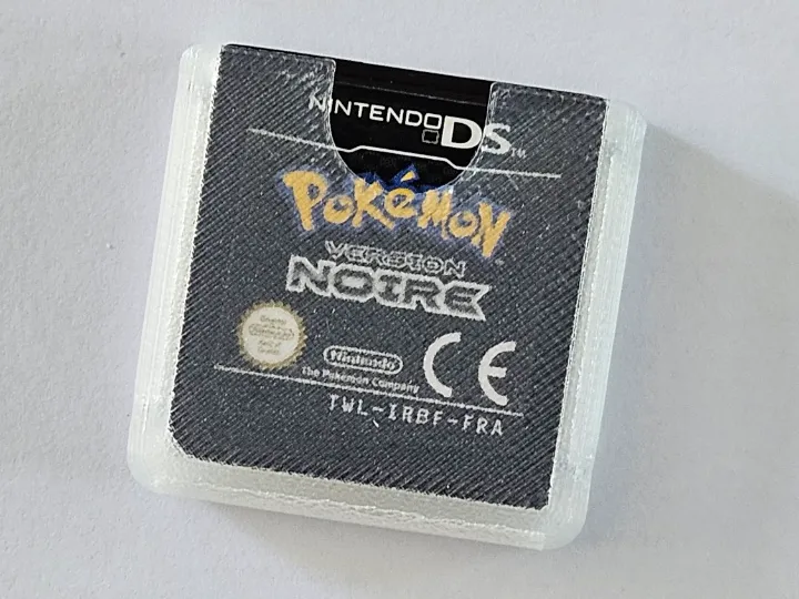 Cardholder for Nintendo DS card -Fast robust print
