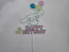 cinnamon roll happy birthday topper