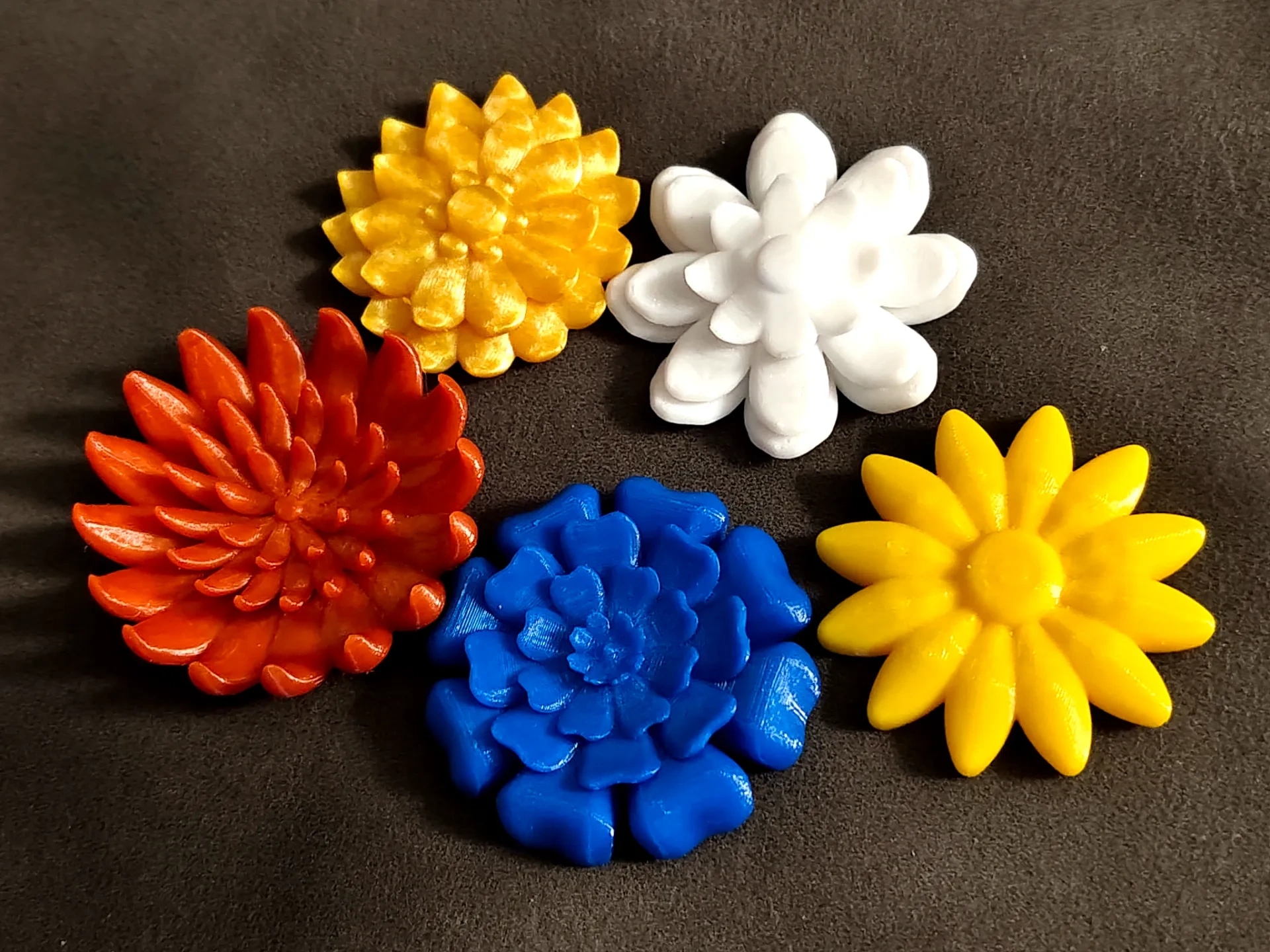 Miniatura 1 do modelo 3D 五朵小花