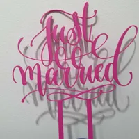 Figurine de mariage "Just Married" pour gâteau — photo 1