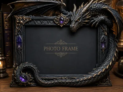 Dragon Guardian Photo Frame