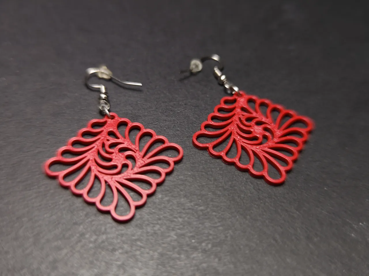 Radiant Diamond Earrings view 4