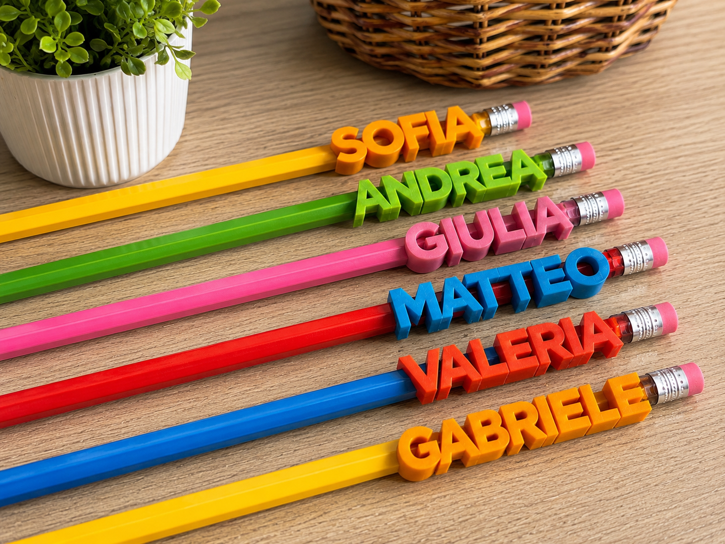Nomi Matita Infilabili Personalizzati Parametrico