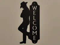 Décoration murale cow-boy « Bienvenue » — photo 2