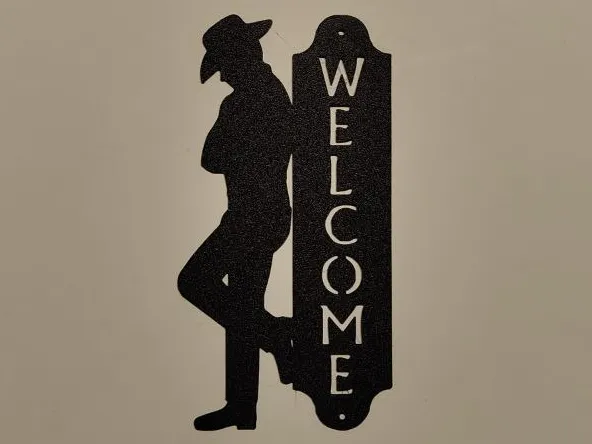 Décoration murale cow-boy « Bienvenue »