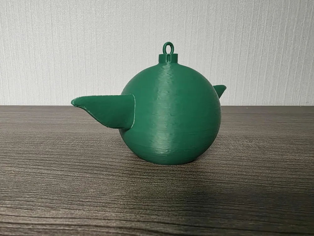 Yoda Christmas Bauble * No AMS - Free 3D Print Model - MakerWorld