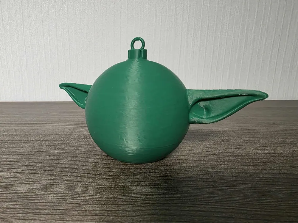 Yoda Christmas Bauble * No AMS - Free 3D Print Model - MakerWorld