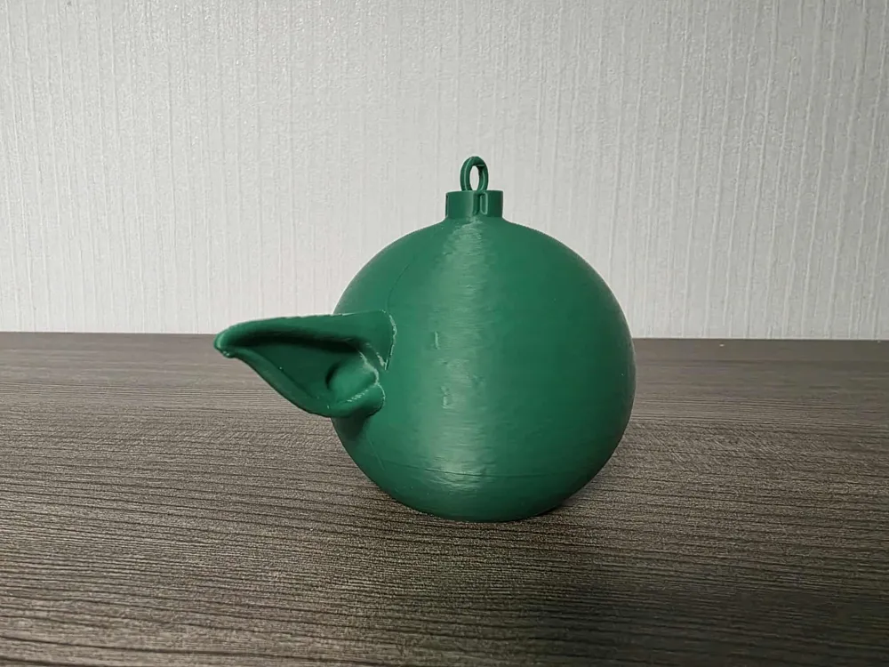 Yoda Christmas Bauble * No AMS - Free 3D Print Model - MakerWorld