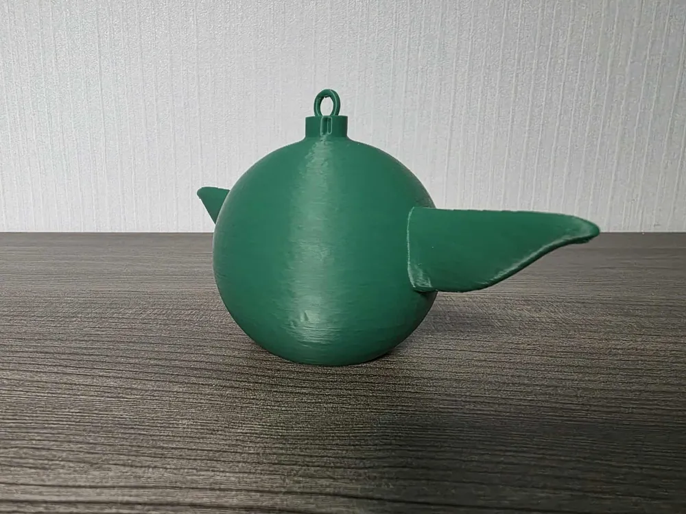 Yoda Christmas Bauble * No AMS - Free 3D Print Model - MakerWorld
