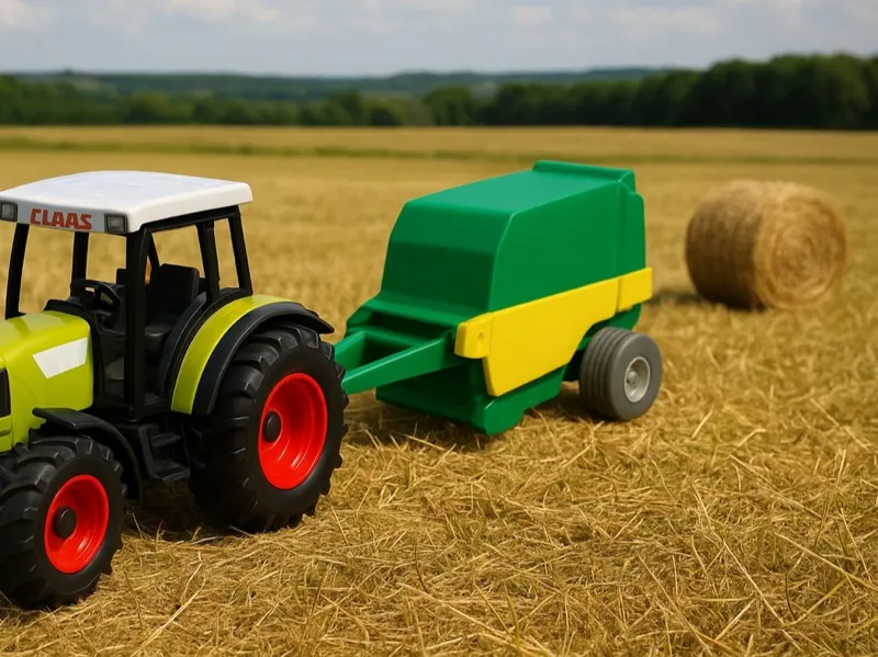 Round baler for Bruder tractor