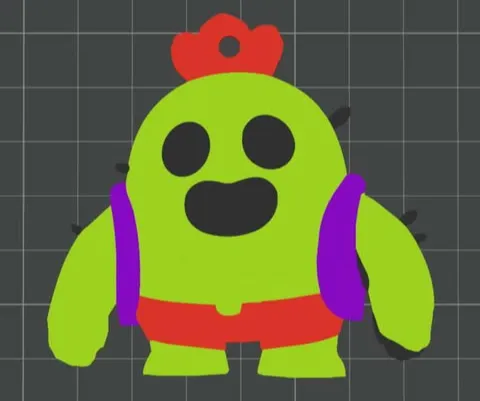 BrawlStars Spike Keychain