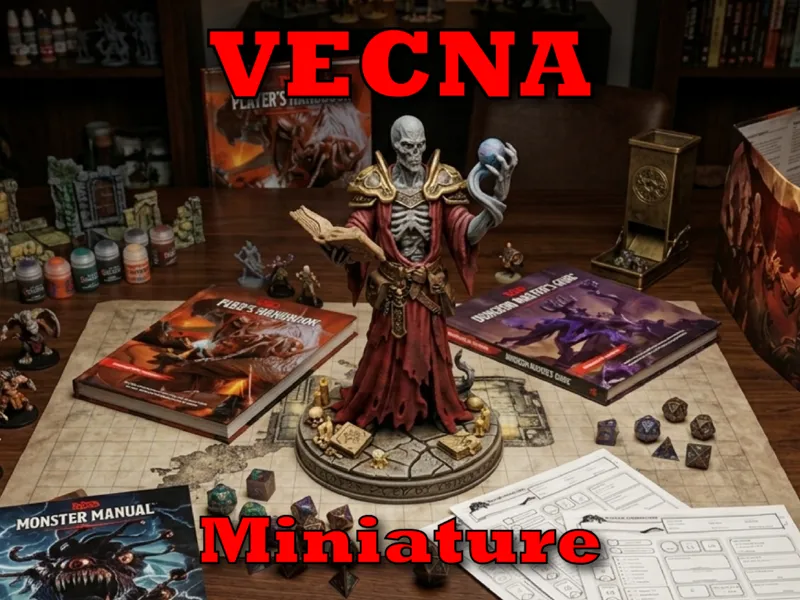 Mini ispirato a Vecna D&D 25mm - Stampa Veloce