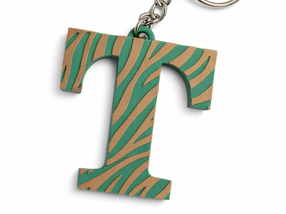 Alphabet Keychain Set – Zebra Pattern Easy Print