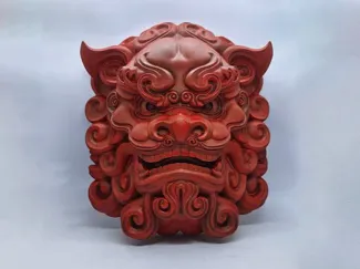 Foo Dog Guardian Bust