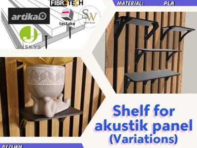 Acoustic panel Shelf (Variations)