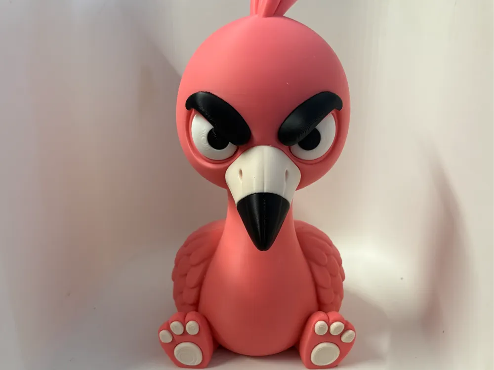 Accesorio para impresora 3D: NO AMS Angry Flamingo. Referencia del modelo original.