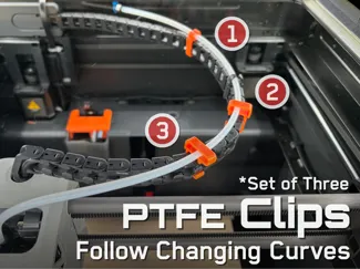 Better PTFE Chain Clips for Bambu Labs P1P,P1S,X1C
