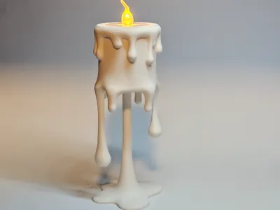 Floating Candle – Melted Wax Effect LED candle