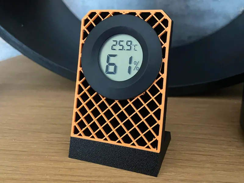 Thermometer Hygrometer Stand with Backcover