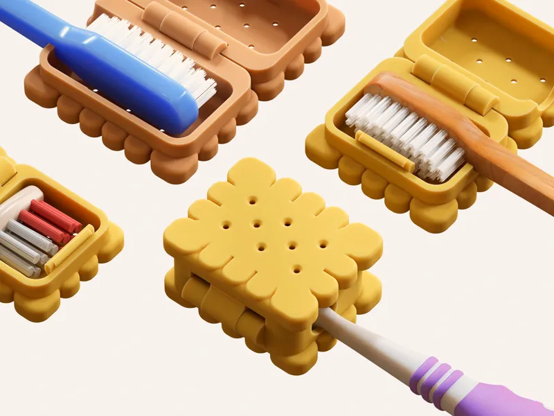 Toothbrush Case Biscuit