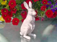 low poly hare