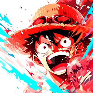 ONE PIECE LUFFY HUEFORGE ABSTRACT