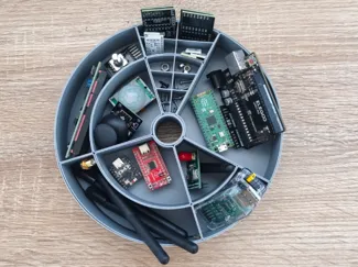 The Orbit: Modular Assembly & Parts Organizer