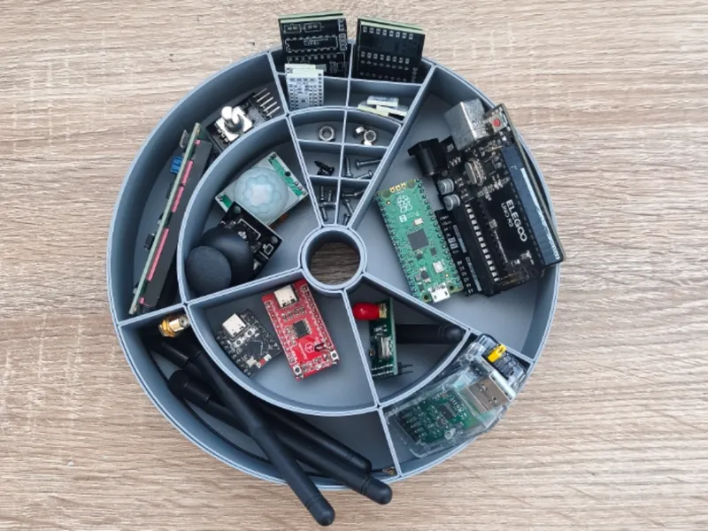 The Orbit: Modular Assembly & Parts Organizer
