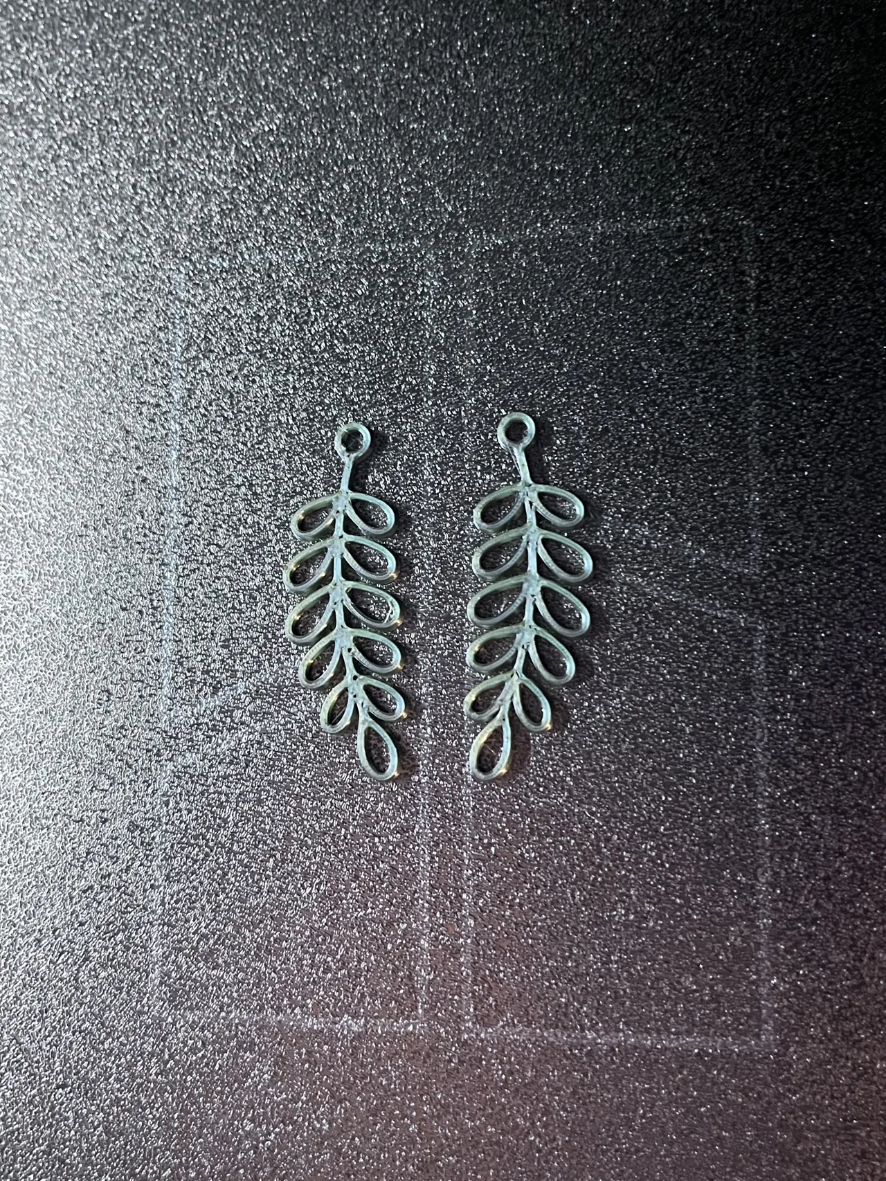 Fern Cascade Earrings – Lightweight Quick Print view 2