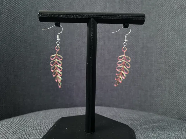 Fern Cascade Earrings – Lightweight Quick Print