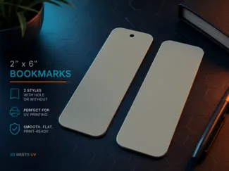Blank 2x6 Bookmarks (51mm x 152mm)